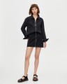 JEANSOWA MINI SPÓDNICA ZAMEK (XS)