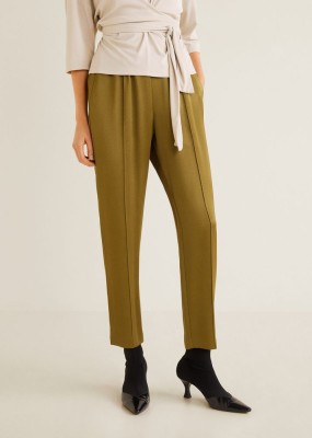 OLIWKOWE SATYNOWE SPODNIE (S)