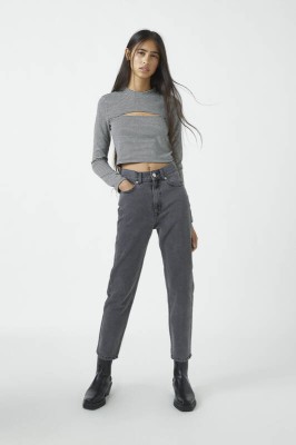 CZARNE MOM JEANS ZAMEK (34)