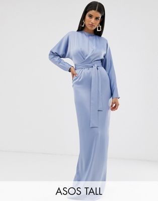 SATYNOWA SUKIENKA DŁUGIE RĘKAWY (32)