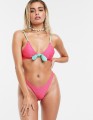 RÓŻOWE NEONOWE BIKINI PASKI (36)
