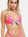 RÓŻOWE NEONOWE BIKINI PASKI (36)