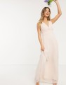 PLISOWANA SUKNIA MAXI V-NECK (34)