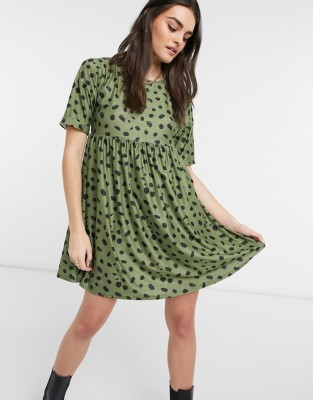 KHAKI SUKIENKA OVERSIZE PRINT (36)