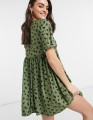 KHAKI SUKIENKA OVERSIZE PRINT (36)