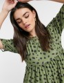 KHAKI SUKIENKA OVERSIZE PRINT (36)