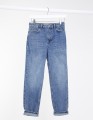 NIEBIESKIE MOM JEANS WYSOKI STAN (W26L32)