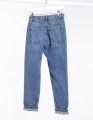 NIEBIESKIE MOM JEANS WYSOKI STAN (W26L32)