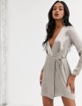 SATYNOWA KOPERTOWA SUKIENKA MINI (36)
