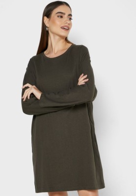 KHAKI BAWEŁNIANA SUKIENKA (36)