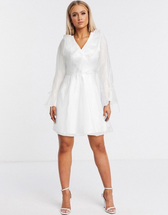BIAŁA SUKIENKA ORGANZA (38)