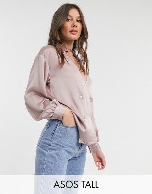 SATYNOWA BLUZKA KOŁNIERZ (34)