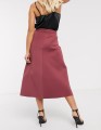 BURGUNDOWA SPÓDNICA MIDI (34)