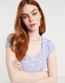 LILIOWA SUKIENKA FLORAL PRINT (XS)