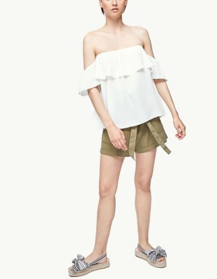 BLUZKA ŚMIETANKOWA OFF SHOULDER (L)