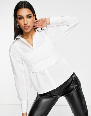 BIAŁY GORSET ZAMEK (34)