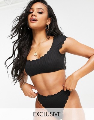 CZARNY DÓŁ BIKINI PRĄŻKI (36)