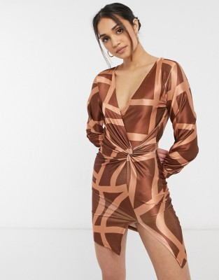 ASYMETRYCZNA MINI SUKIENKA (38)