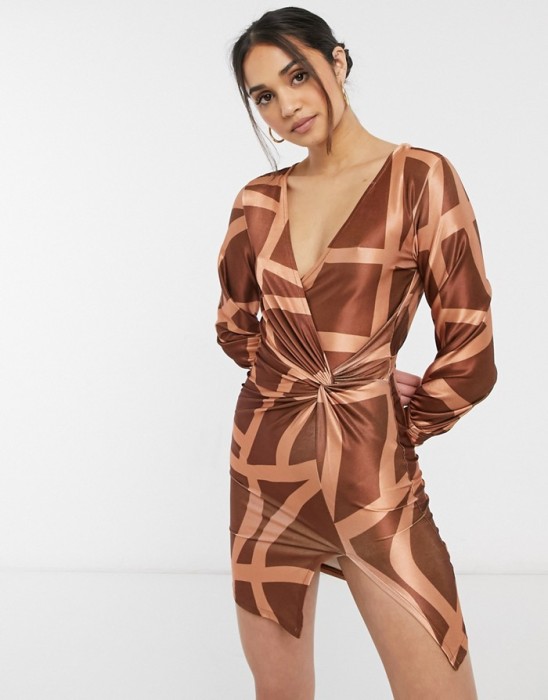 ASYMETRYCZNA MINI SUKIENKA (38)