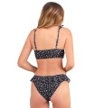CZARNY DÓŁ BIKINI PRINT (XS)