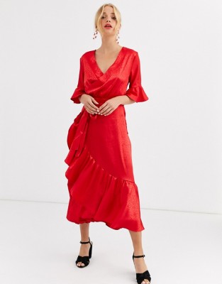 Czerwona kopertowa sukienka (34)