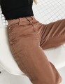 BRĄZOWE SPODNIE HIGH WAIST (44)