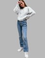 NIEBIESKIE JEANSY HIGH WAIST (W23L28)
