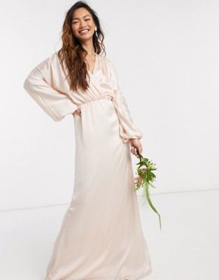 Satynowa maxi sukienka (36)