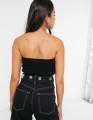 CZARNY DZIANINOWY TOP (32/34)