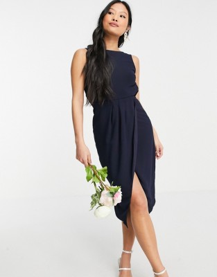 GRANATOWA SUKIENKA ODKRYTE PLECY (34)