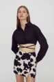 CZARNY KOSZULOWY TOP (S)