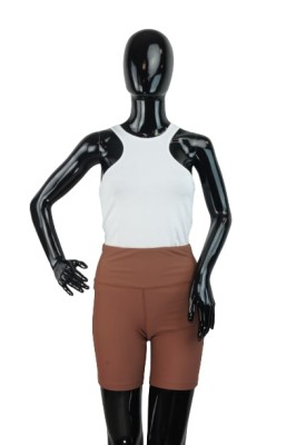 BRĄZOWE KRÓTKIE LEGGINSY (S)