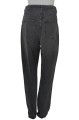 CZARNE SPODNIE MOM JEANS DZIURY (36)