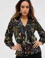 CZARNA BLUZKA KOLOROWY PRINT (36)