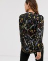 CZARNA BLUZKA KOLOROWY PRINT (36)
