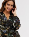 CZARNA BLUZKA KOLOROWY PRINT (36)