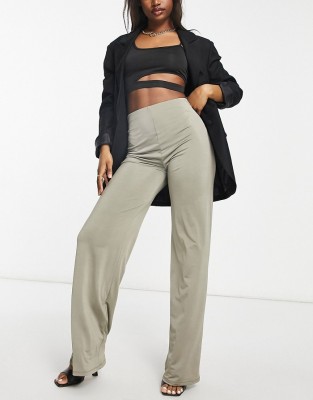 PROSTE SPODNIE WYSOKI STAN (34)