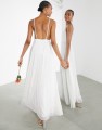 ZDOBIONA SUKNIA V NECK RAMIĄCZKA (42)