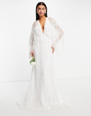 BIAŁA SUKNIA TYPU KIMONO CEKINY (32)