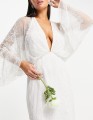 BIAŁA SUKNIA TYPU KIMONO CEKINY (32)