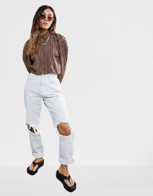 JASNONIEBIESKIE JEANSY DZIURY (24)