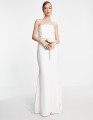 SATYNOWA SUKNIA OFF SHOULDER (36)