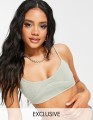 SZAŁWIOWY DZIANINOWY BRALET (40)