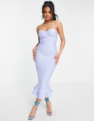 BŁĘKITNA DOPASOWANA SUKIENKA (42)