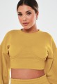 MUSZTARDOWA KRÓTKA BLUZA (38)