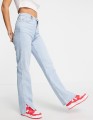 JASNONIEBIESKIE JEANSY WYSOKI STAN (W30)