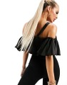 CZARNY SATYNOWY TOP (38)