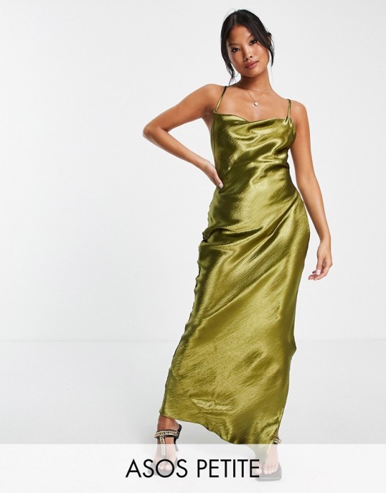 SATYNOWA OLIWKOWA SUKIENKA MAXI (36)