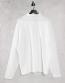 ŚMIETANOWA BLUZKA OVERSIZE KOŁNIERZ (XL)