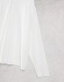 ŚMIETANOWA BLUZKA OVERSIZE KOŁNIERZ (XL)
